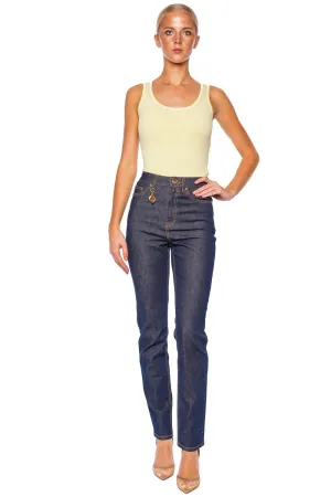 Lemon Scoop Ribbed Knit Tank