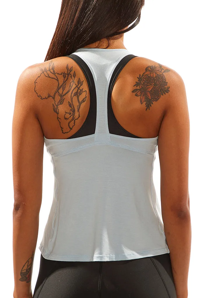 Light Blue Racerback Tank