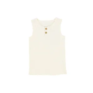 Lil Legs Ribbed Tank - Ivory
