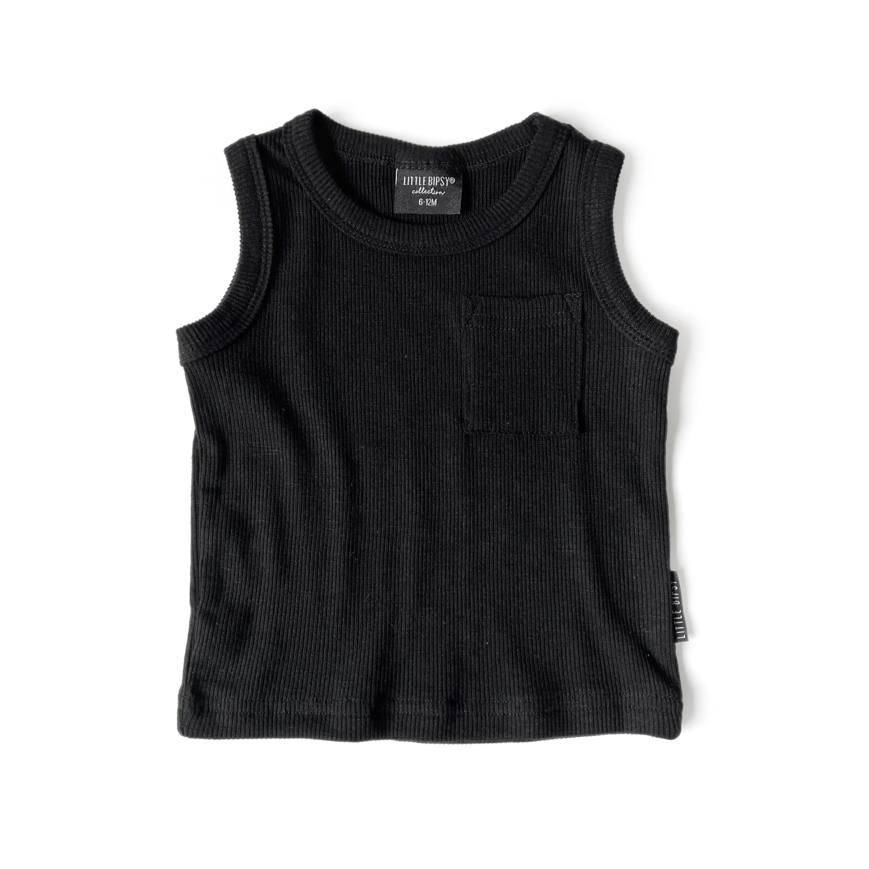 Little Bipsy Ribbed Tank - New Black