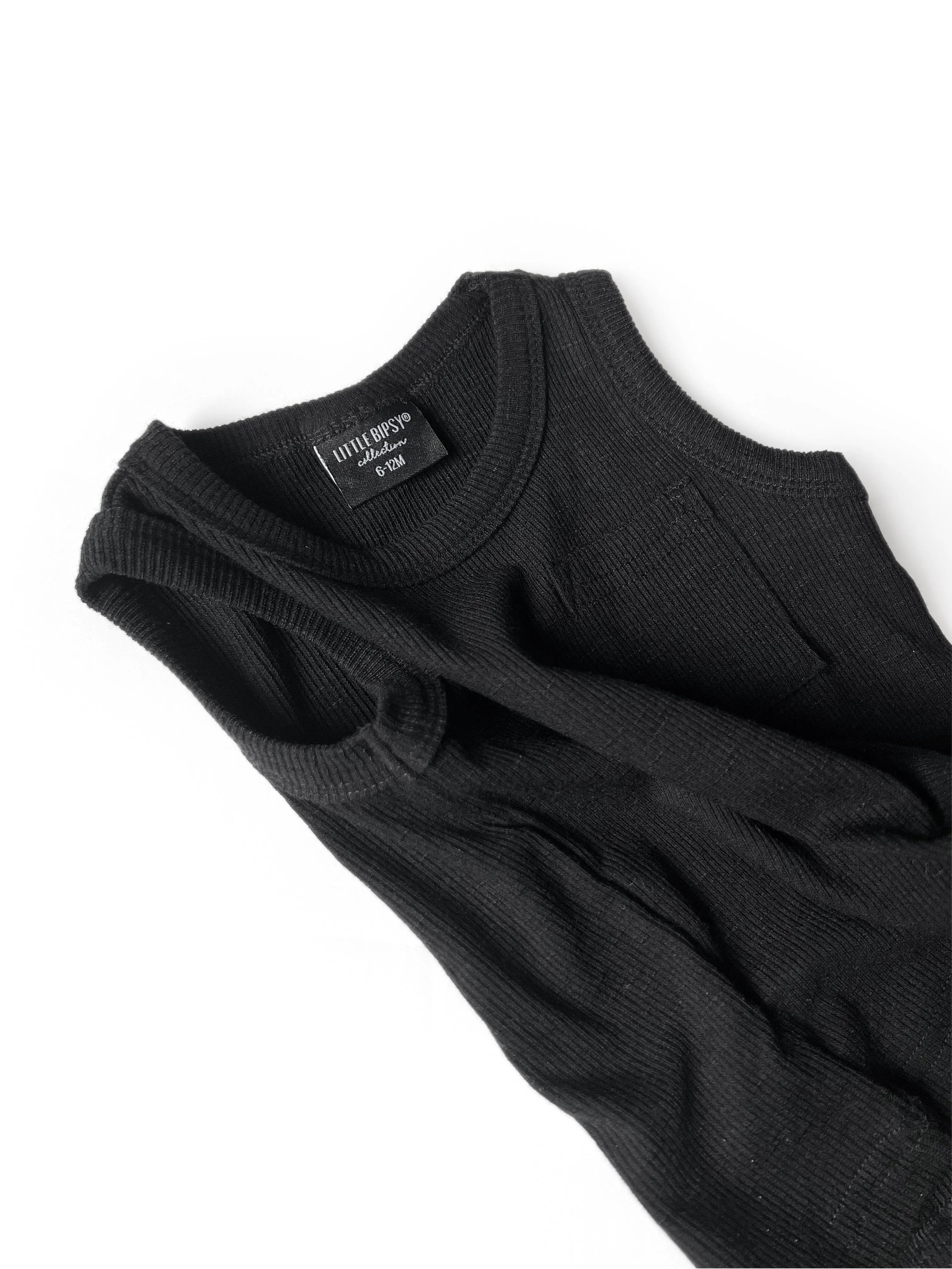 Little Bipsy Ribbed Tank - New Black
