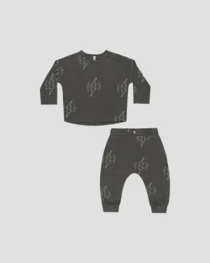 Long Sleeve Tee & Pant Set- Bolts