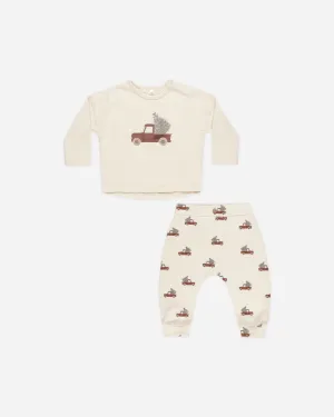 Long Sleeve Tee   Pant Set || Trucks