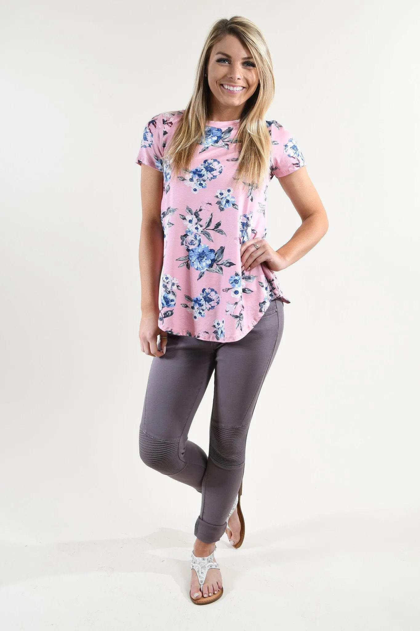 Lost in You Pink Floral Top