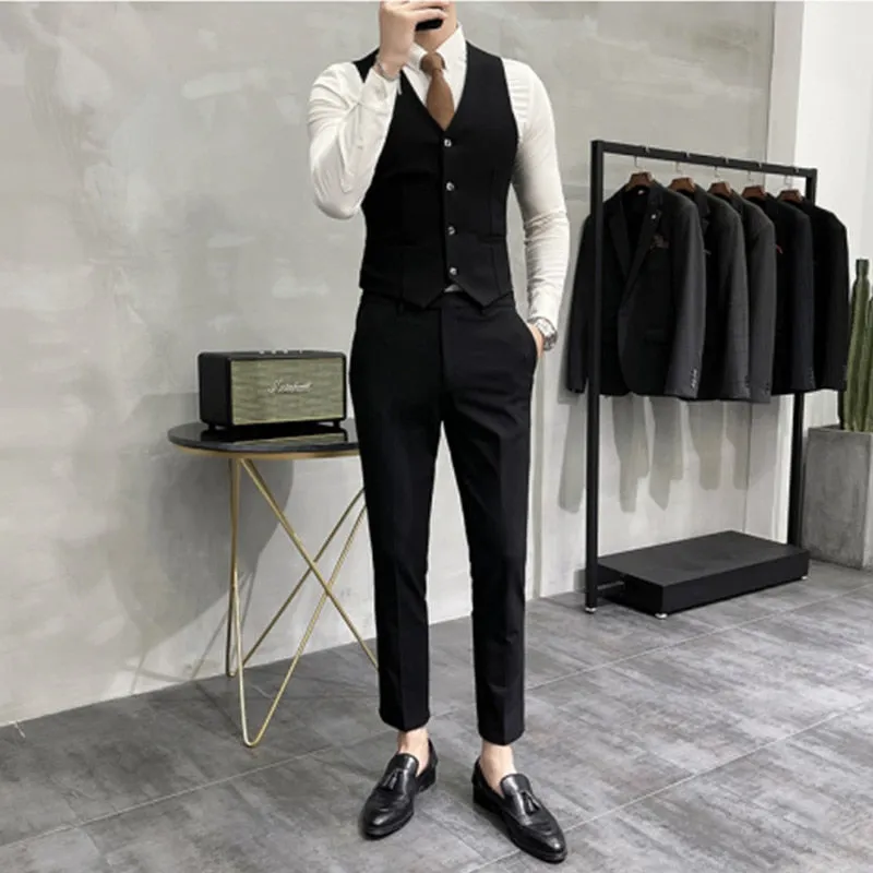 Luxury 3-Piece Men's Suit Set - Wedding & Business