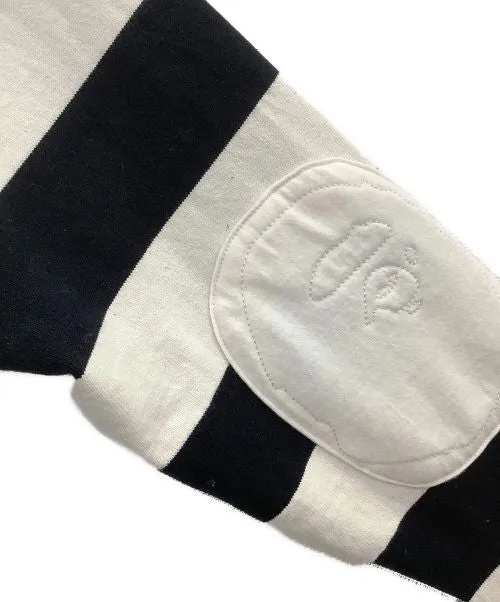 [M] DS!  A Bathing Ape Bape Crest Striped Hoodie