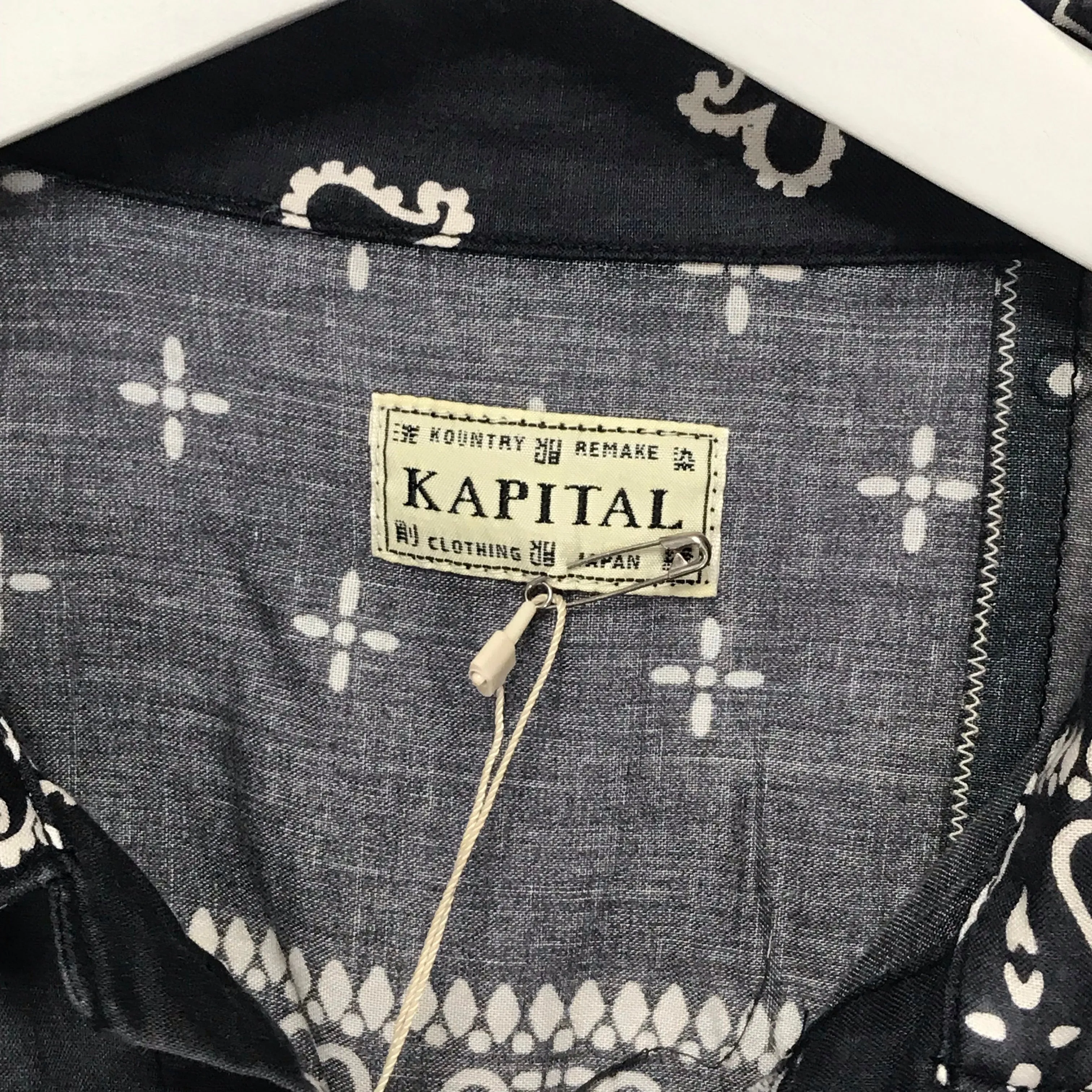 [M] DS! Kapital Kountry Bandana Patchwork Pt 1st Shirt Jacket Black