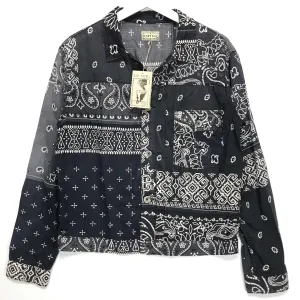[M] DS! Kapital Kountry Bandana Patchwork Pt 1st Shirt Jacket Black