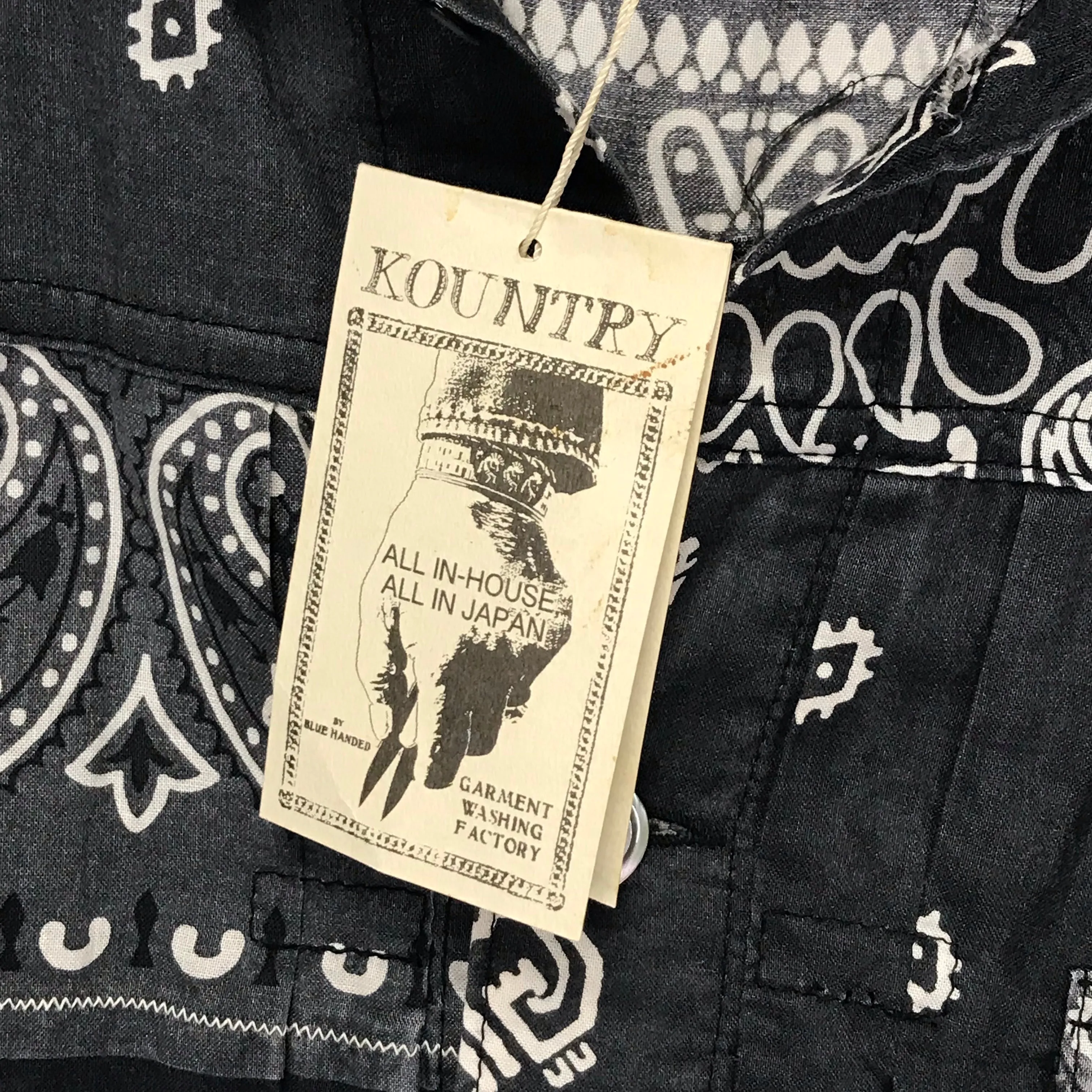 [M] DS! Kapital Kountry Bandana Patchwork Pt 1st Shirt Jacket Black