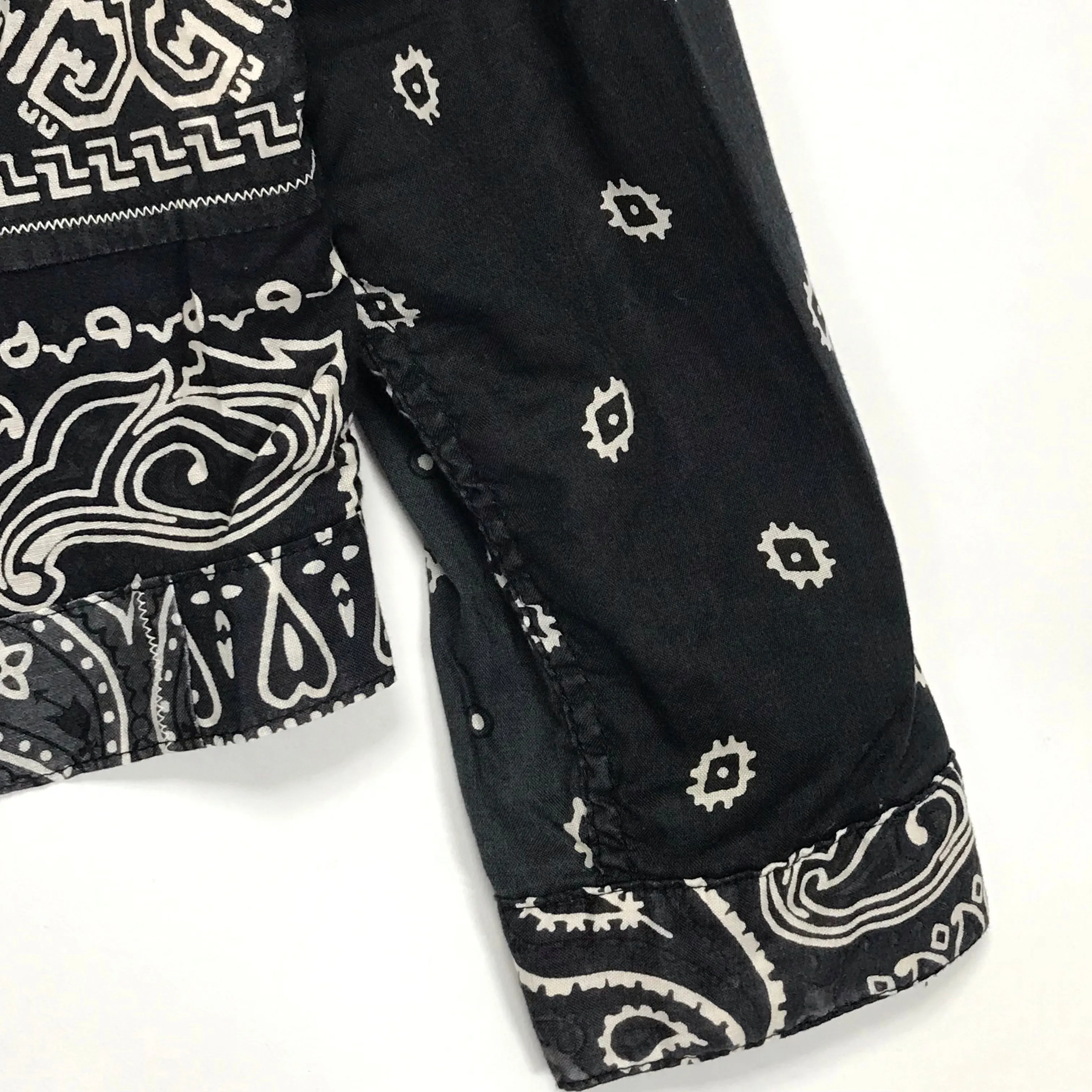 [M] DS! Kapital Kountry Bandana Patchwork Pt 1st Shirt Jacket Black
