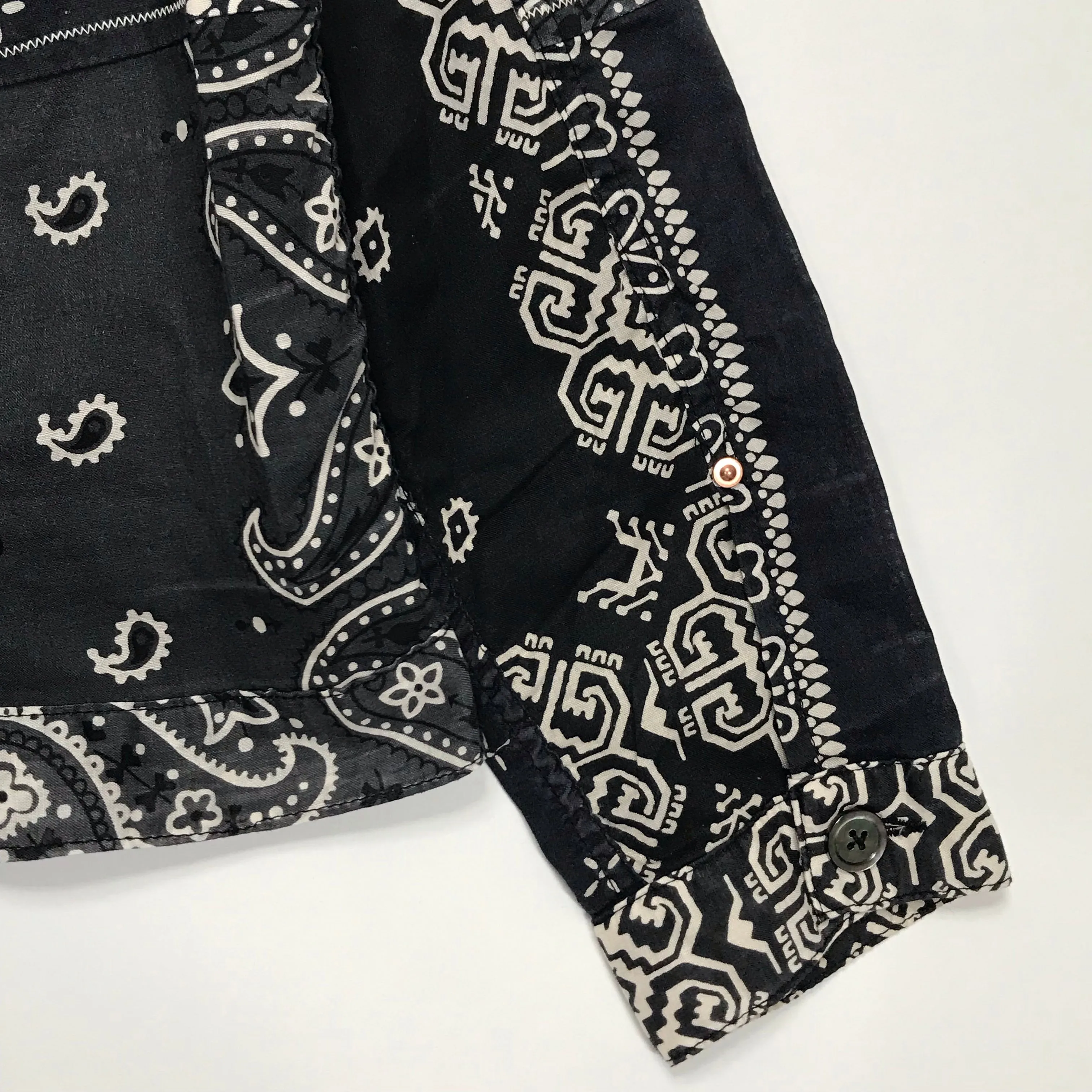 [M] DS! Kapital Kountry Bandana Patchwork Pt 1st Shirt Jacket Black