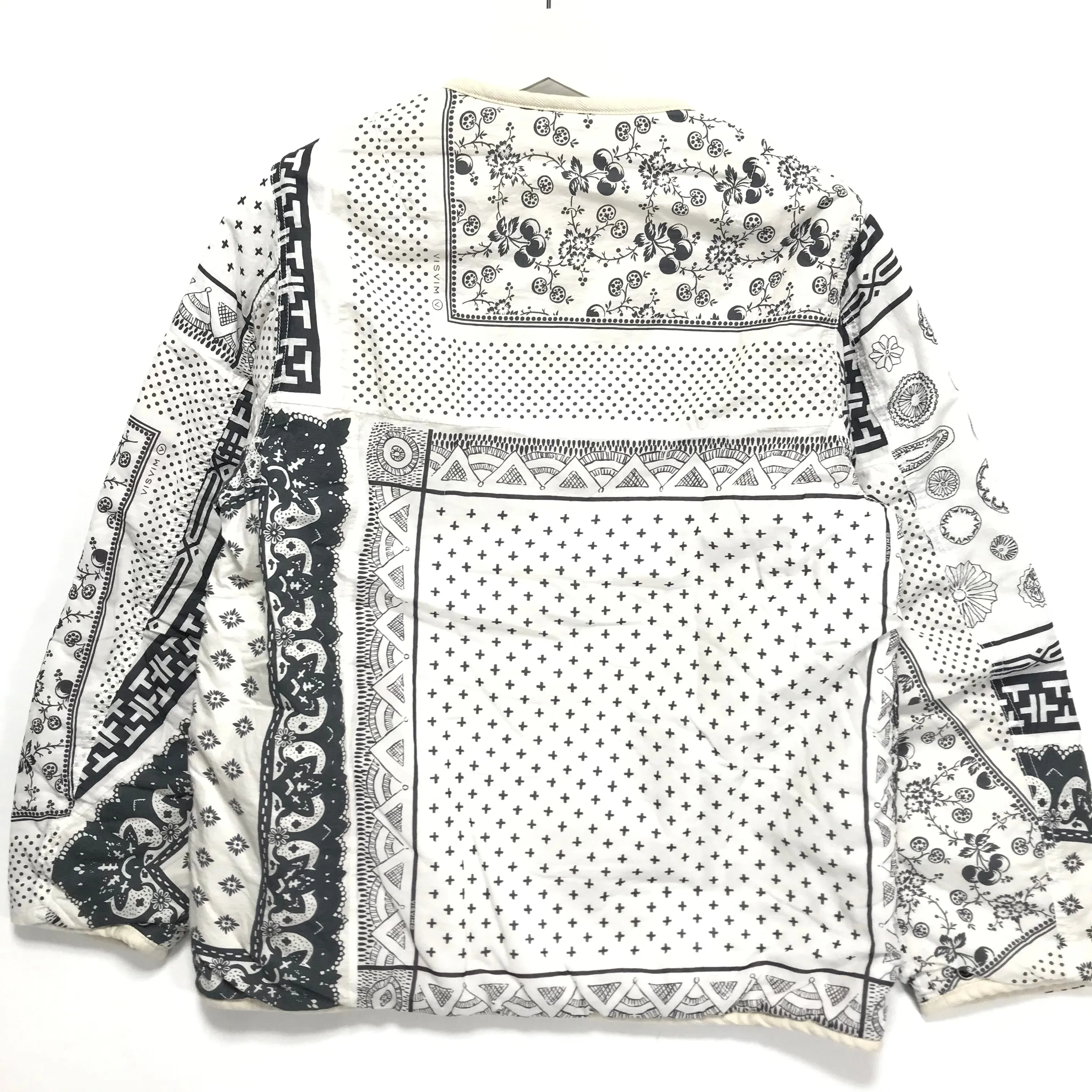 [M] DS! Visvim ICT 19AW Bandana Iris Reversible Liner Jacket White