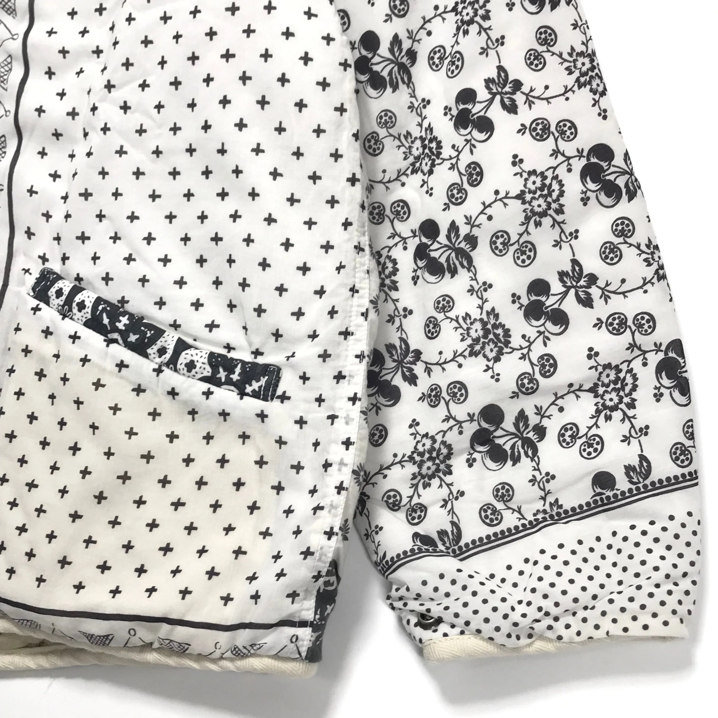 [M] DS! Visvim ICT 19AW Bandana Iris Reversible Liner Jacket White