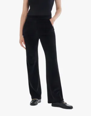 Majestic Filatures Velour Wide Leg Pants in Marine