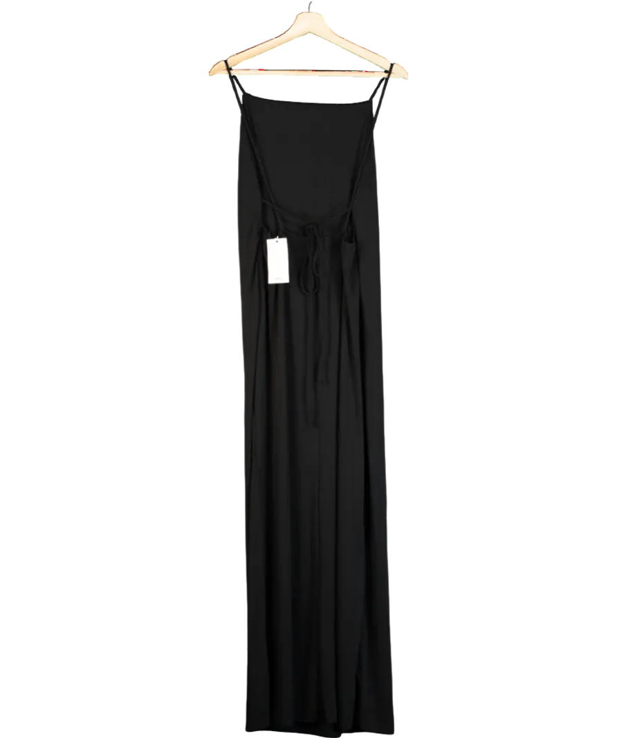 MANGO Black Scoop-back Bodycon Dress UK XL