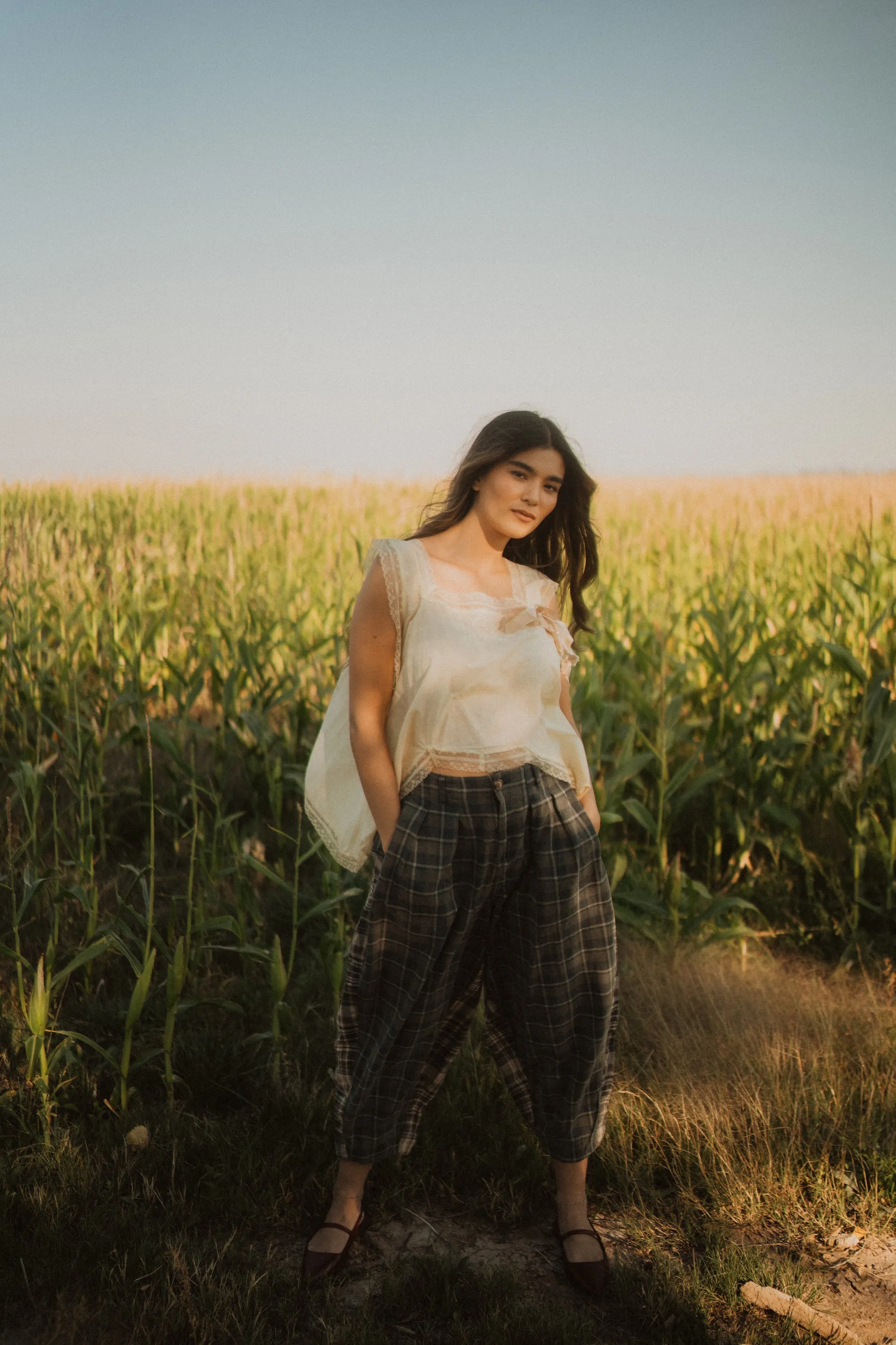 Mariel Plaid Pants