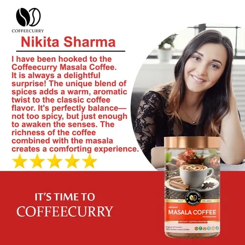 Masala Coffee - Authentic Indian Blend of Aromatic Spices and Premium Coffee
