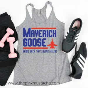 Maverick Goose Racerback Tank Top / Top Gun Inspired Tank