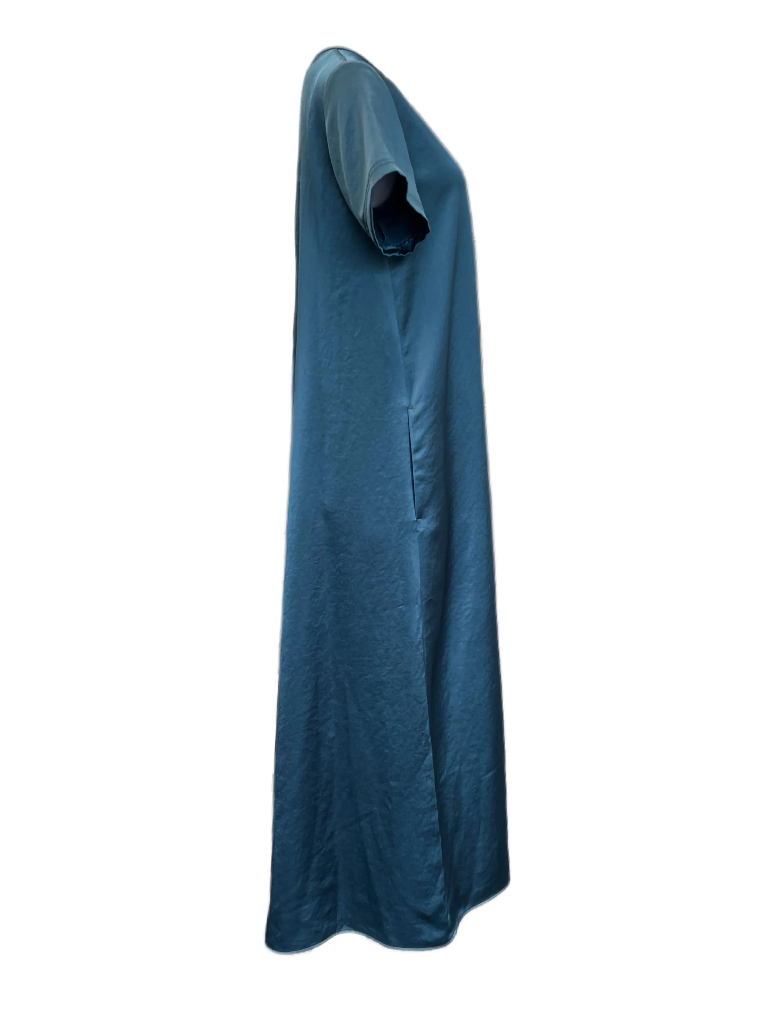 Max Mara Women's Blue Maga Satin Shift Dress NWT