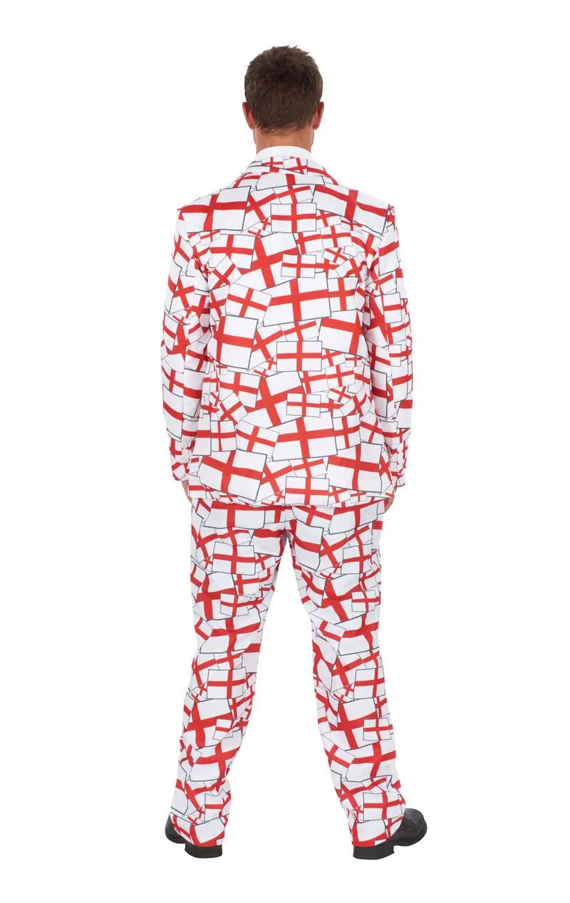 Mens St George England Flag Suit