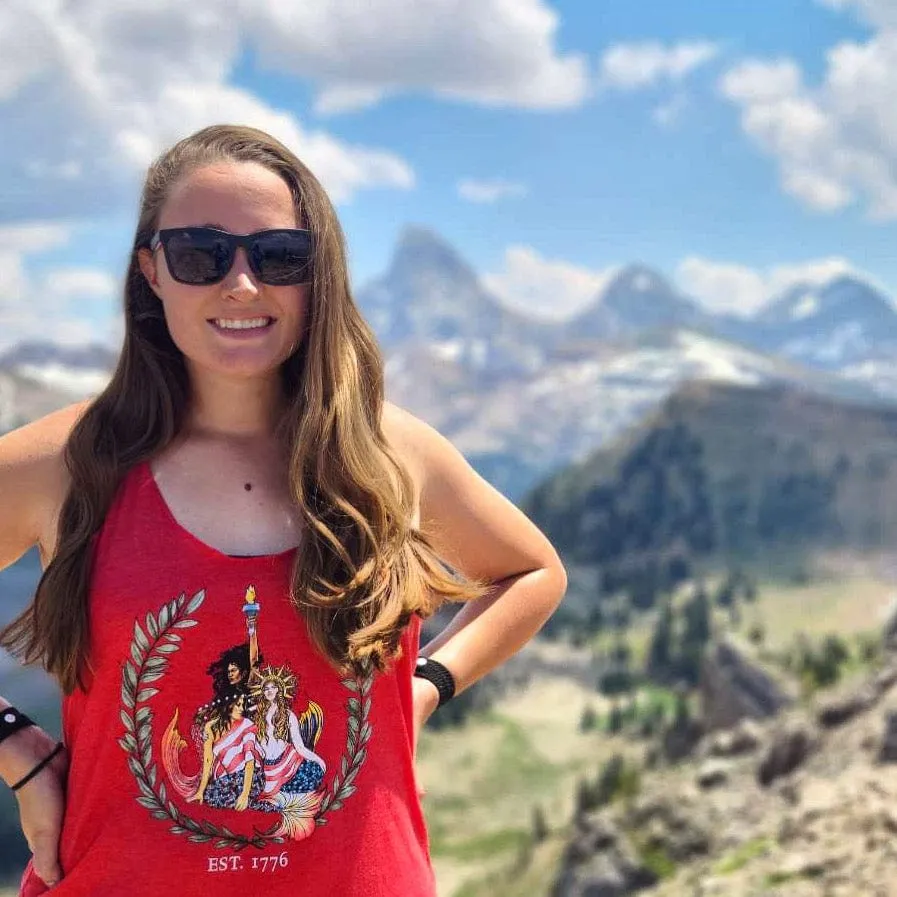 Mermaids For America Racerback Tank