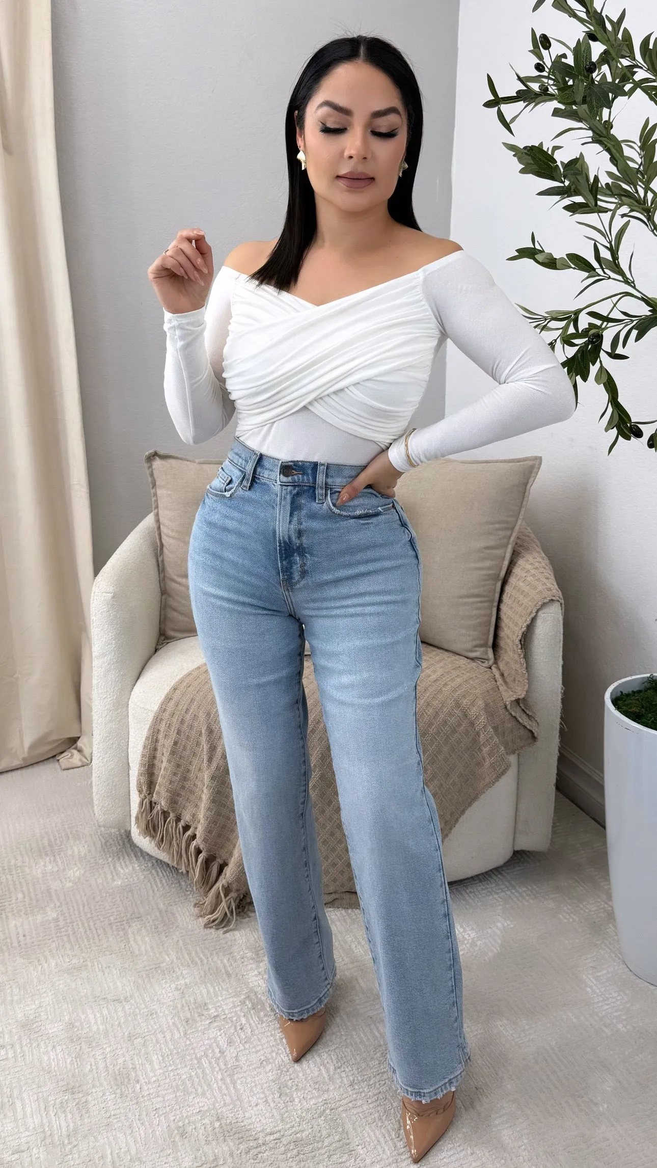 MICHELLE  IVORY BODYSUIT