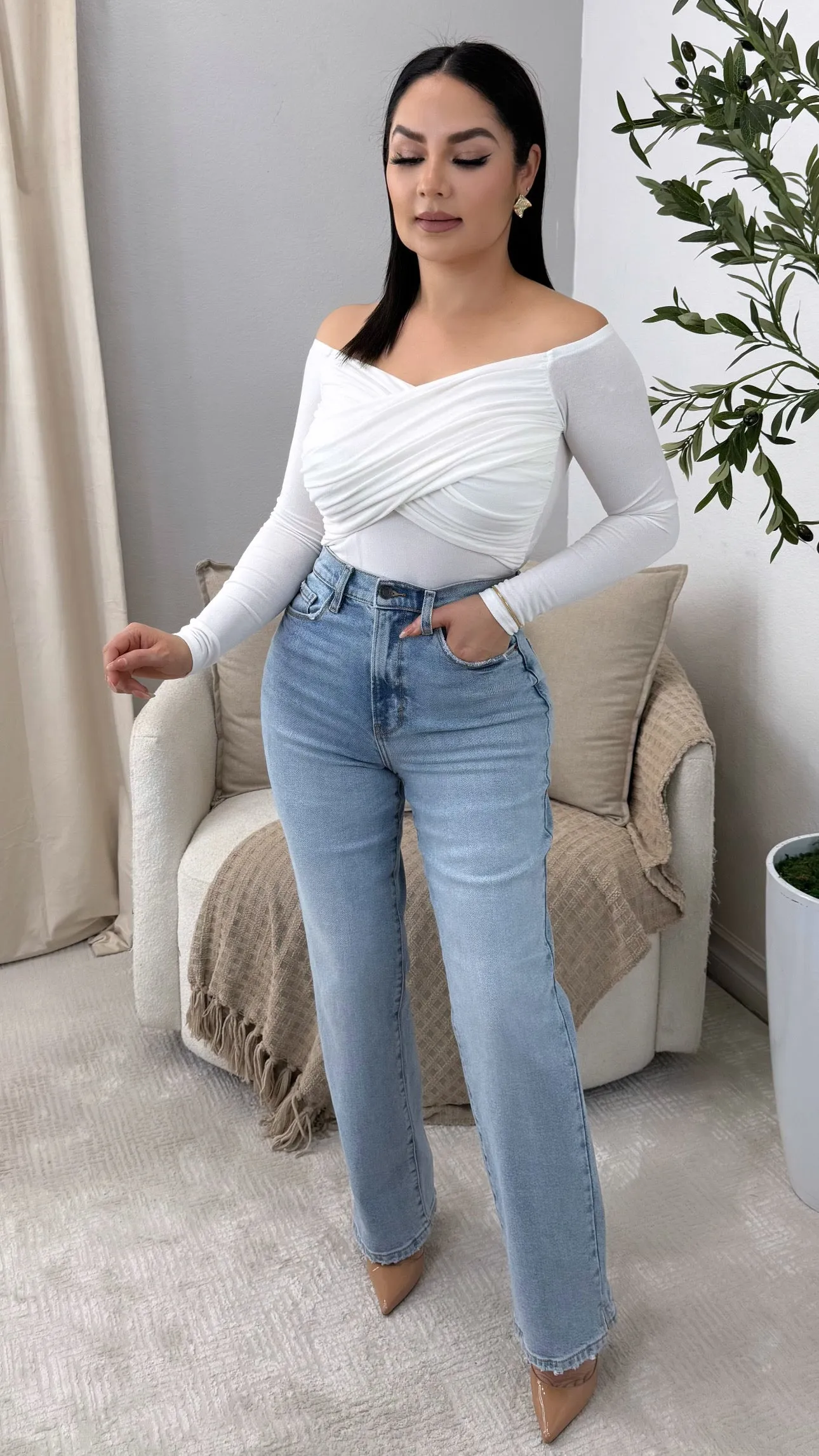 MICHELLE  IVORY BODYSUIT