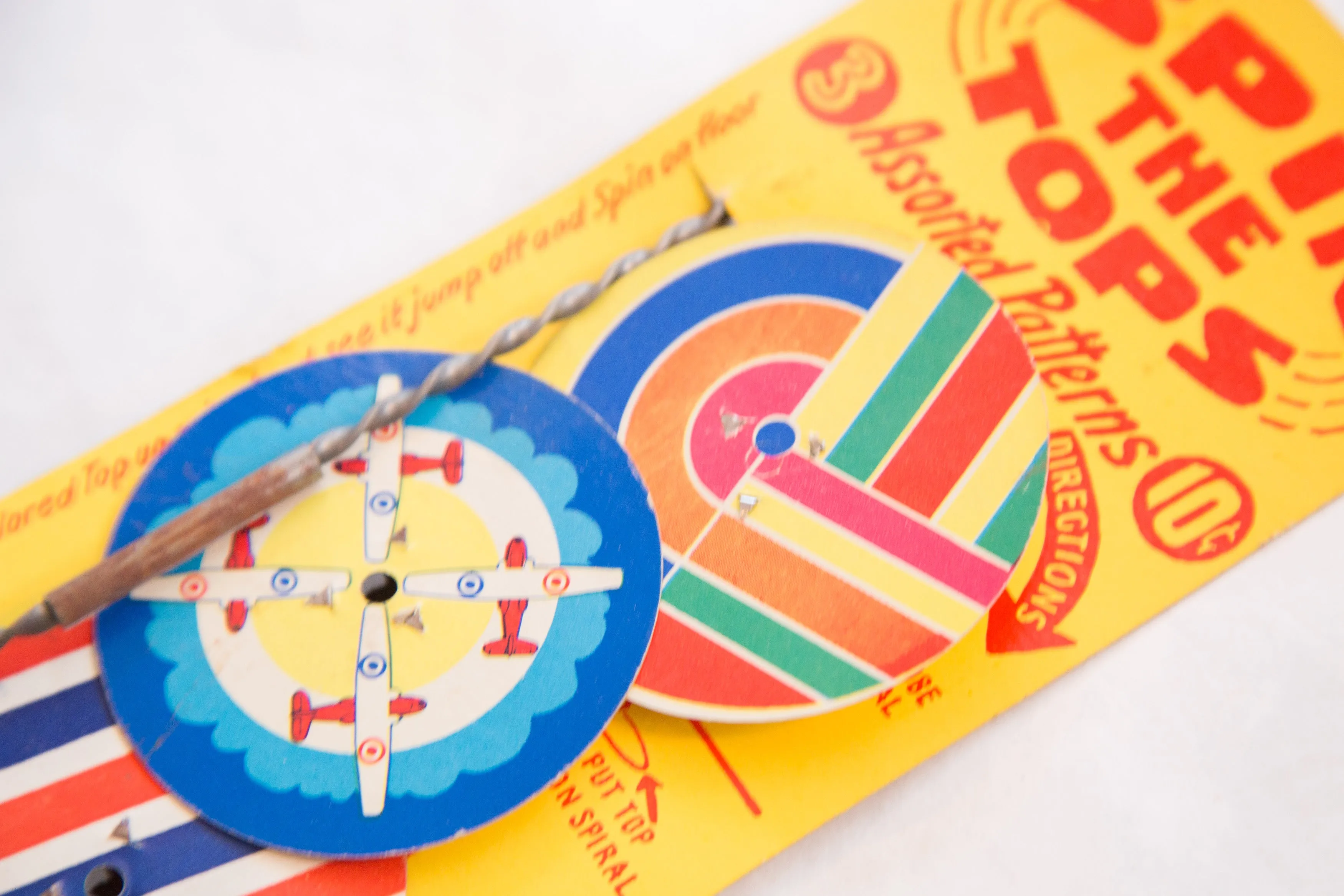 Mid Century Spin the Tops Toy