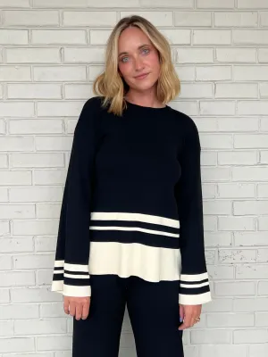 Mood Shift Stripe Detail Top
