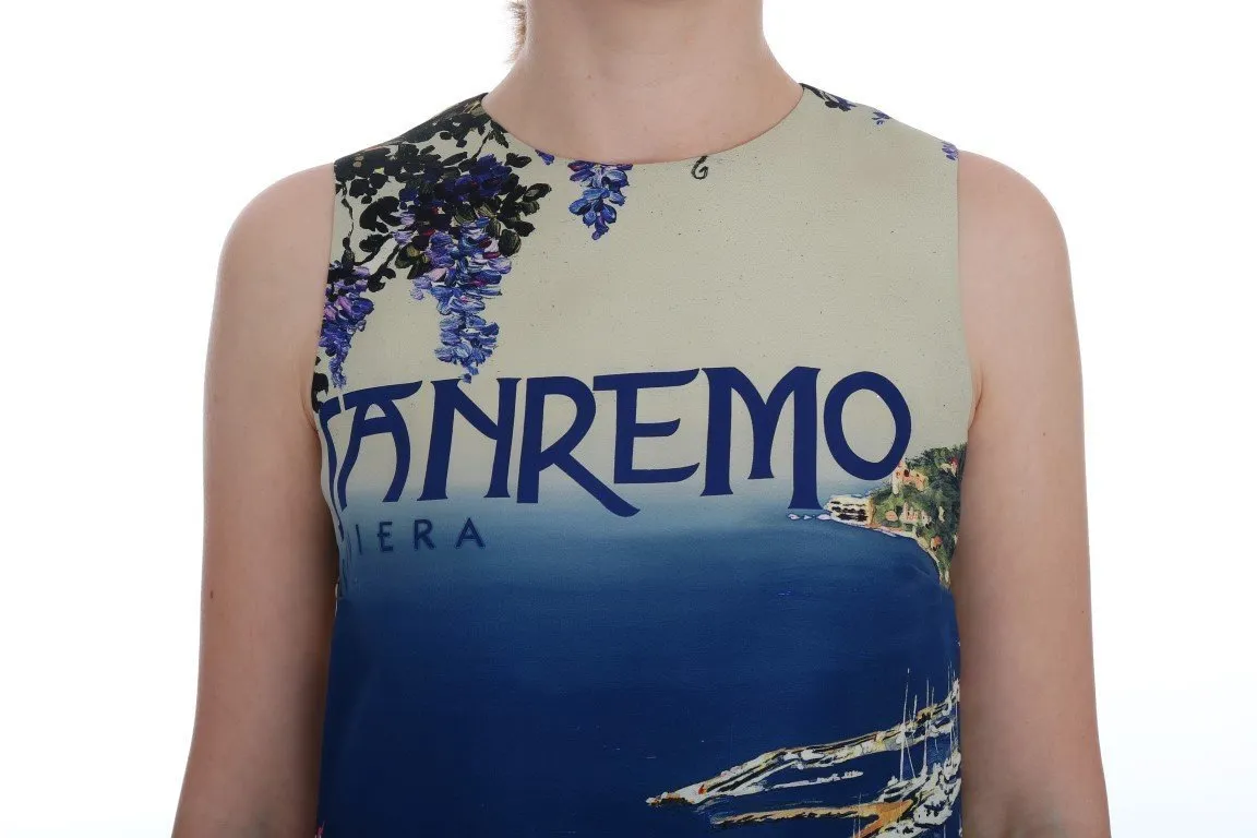 Multicolor SANREMO Shift Silk Dress