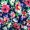 Navy Floral Printed Shirred Bodycon Dress