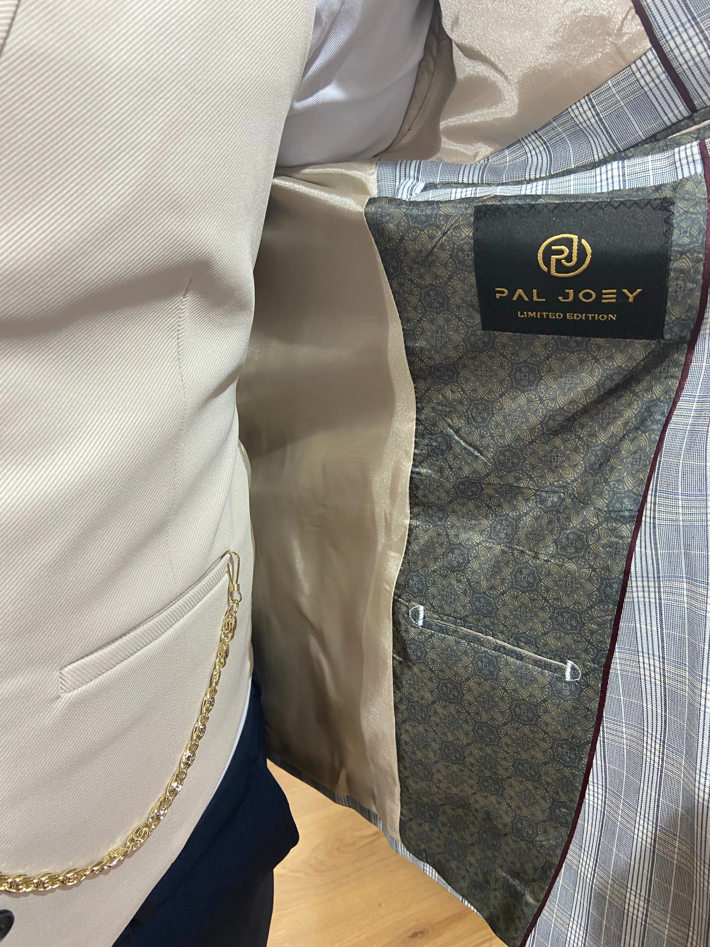 Nero - Blue/Cream 3 Piece Suit