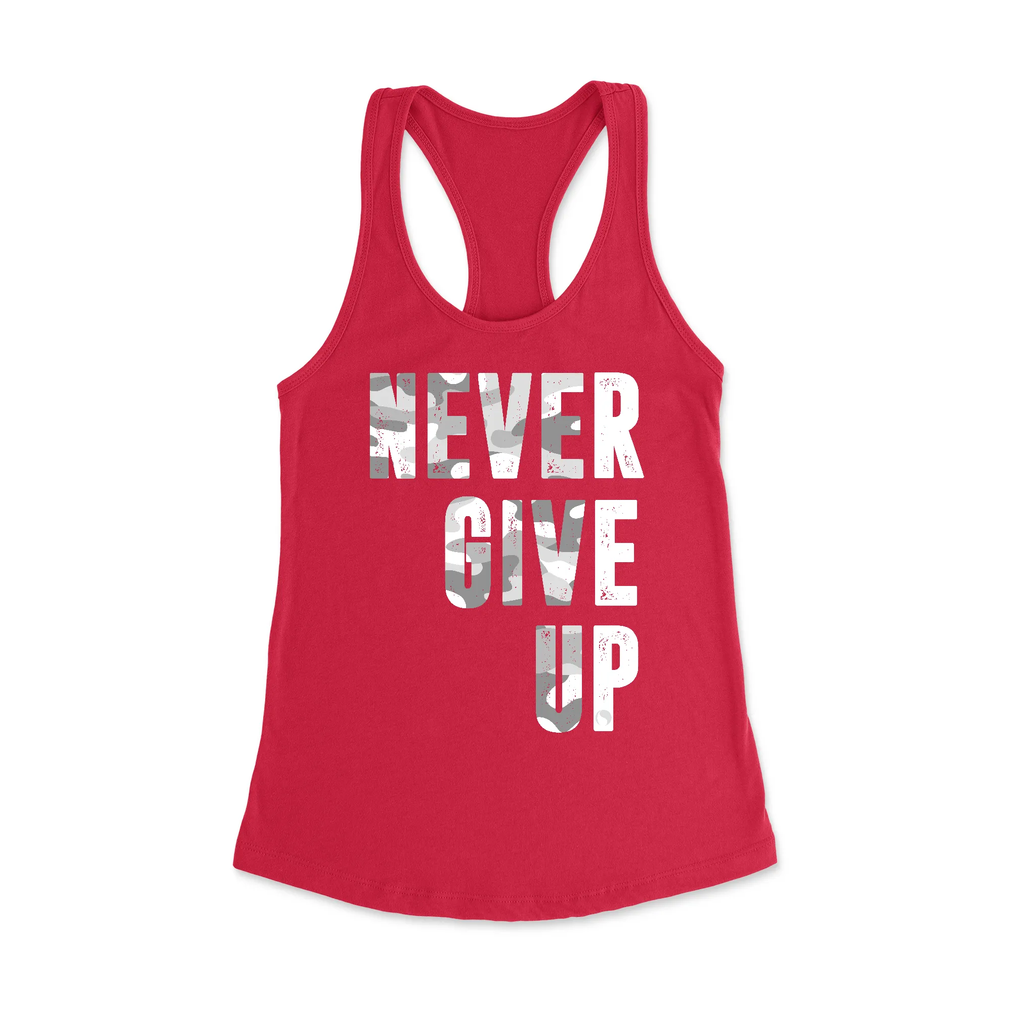 Never Give up Racerback Tank Top