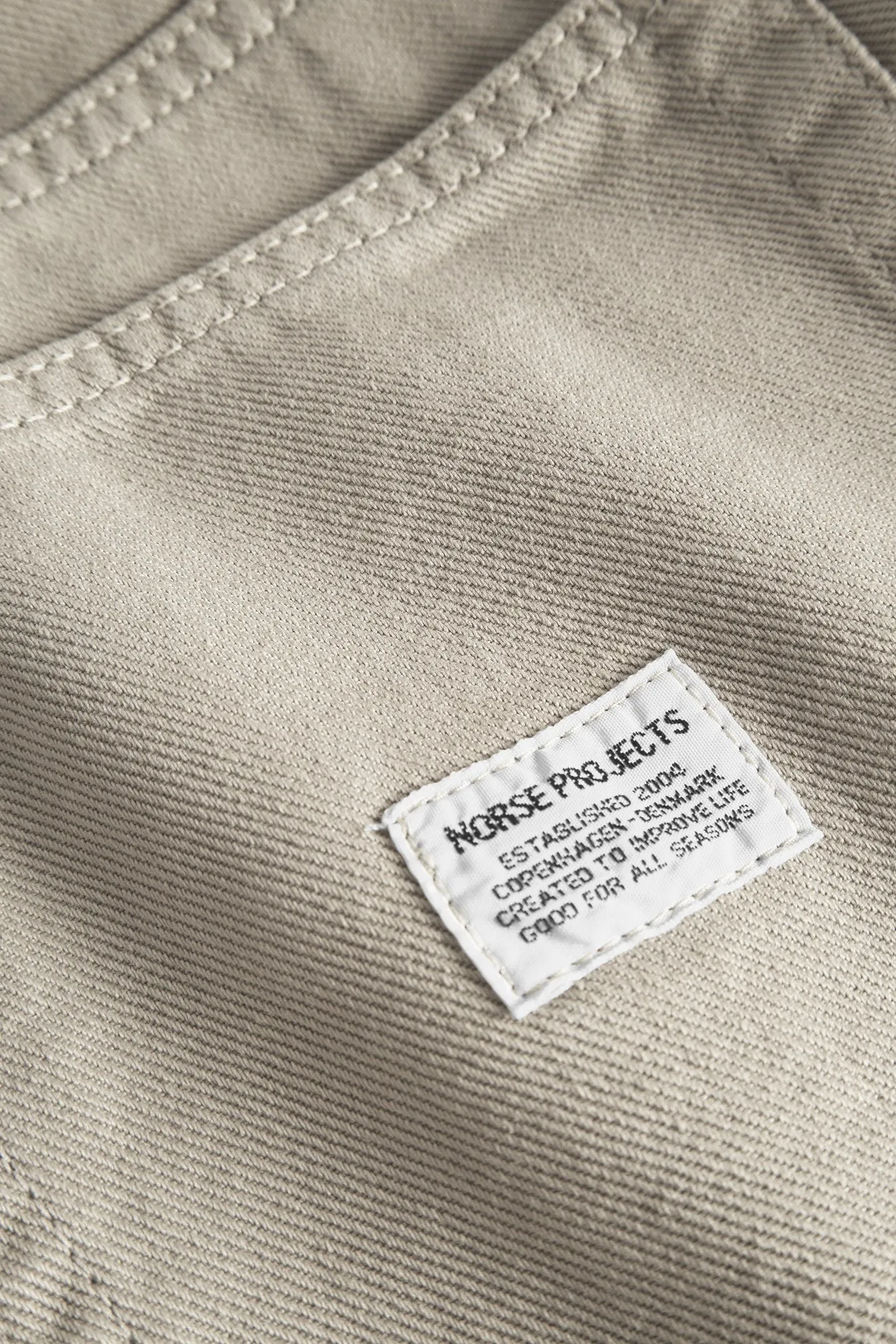 Norse Projects Mogens Relaxed 5 Pocket Heavy Twill Dark Clay