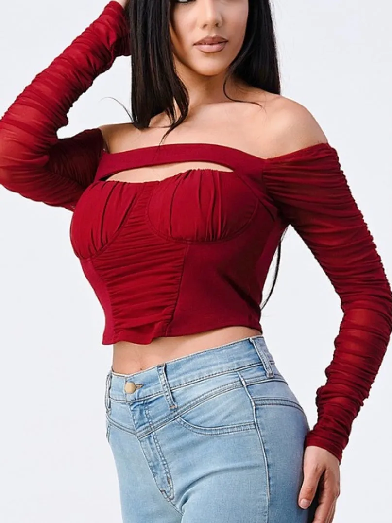 Nova - Top (Burgundy)