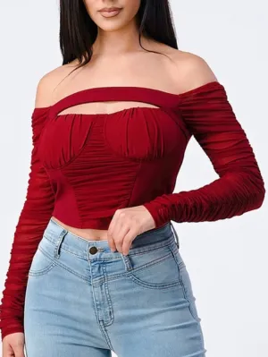 Nova - Top (Burgundy)