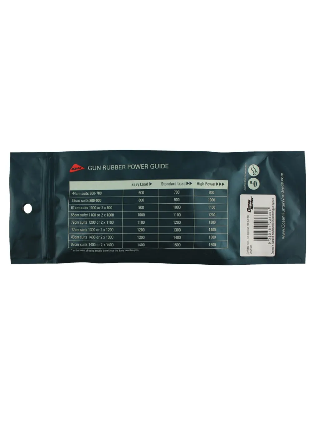 Ocean Hunter Gun Rubber 14mm (Suits 60cm -70cm)