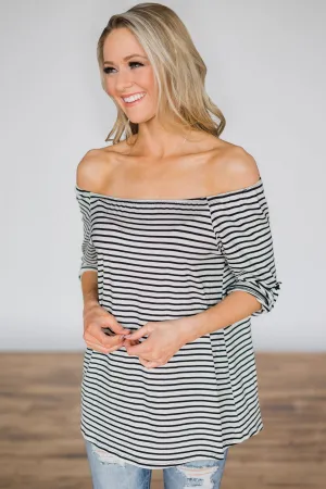 Off the Record Striped Top