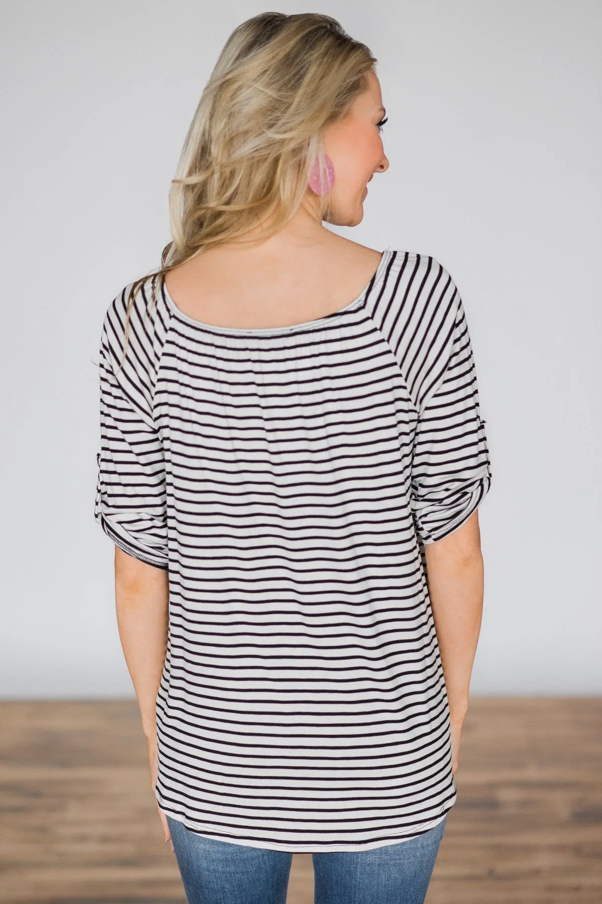 Off the Record Striped Top