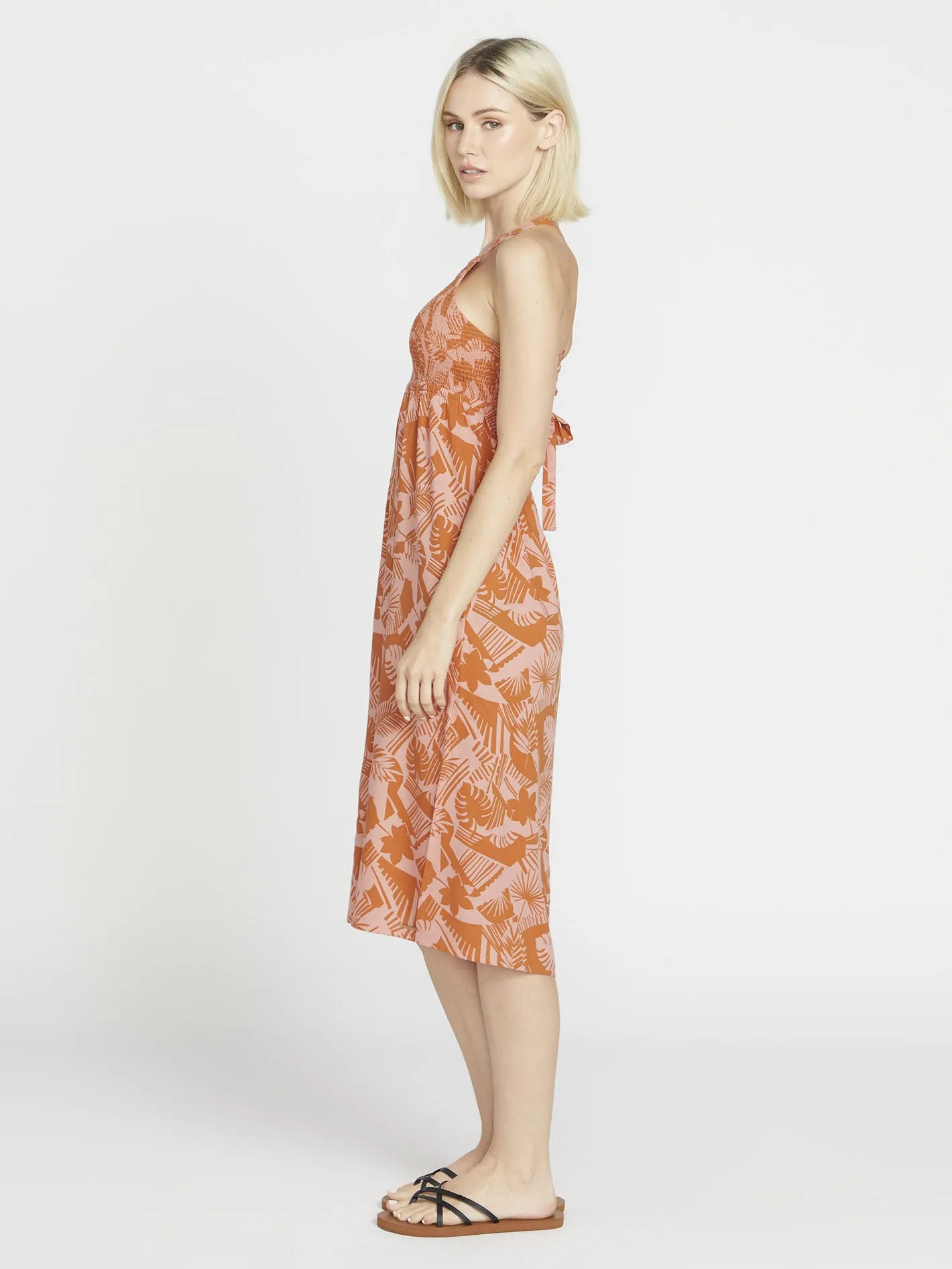 Off Tropic Dress - Burnt Sienna