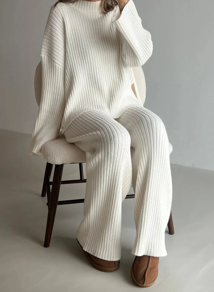 Off-White Rib Knit Sweater