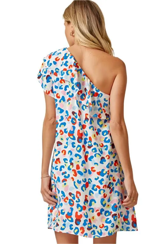 One Shoulder Shift Dress