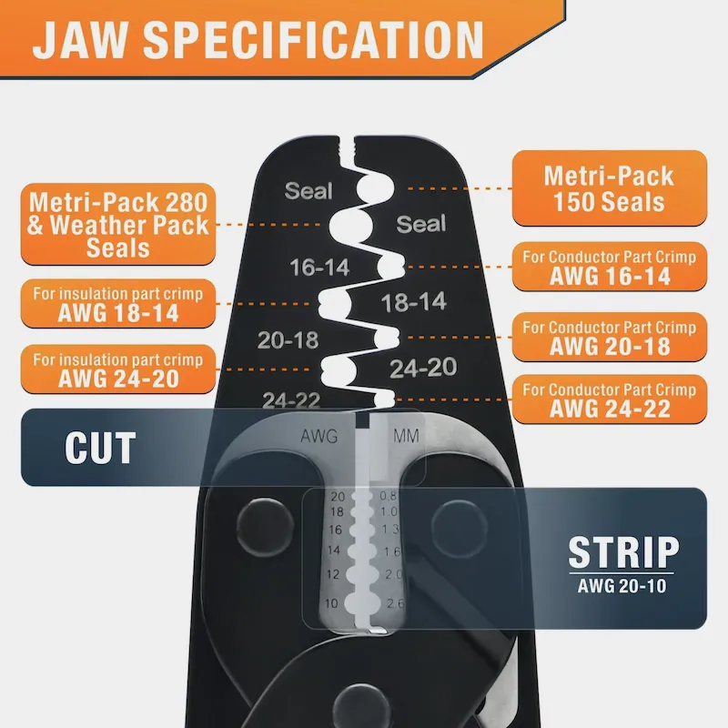 Open Barrel Crimper (IWS-1424AB)