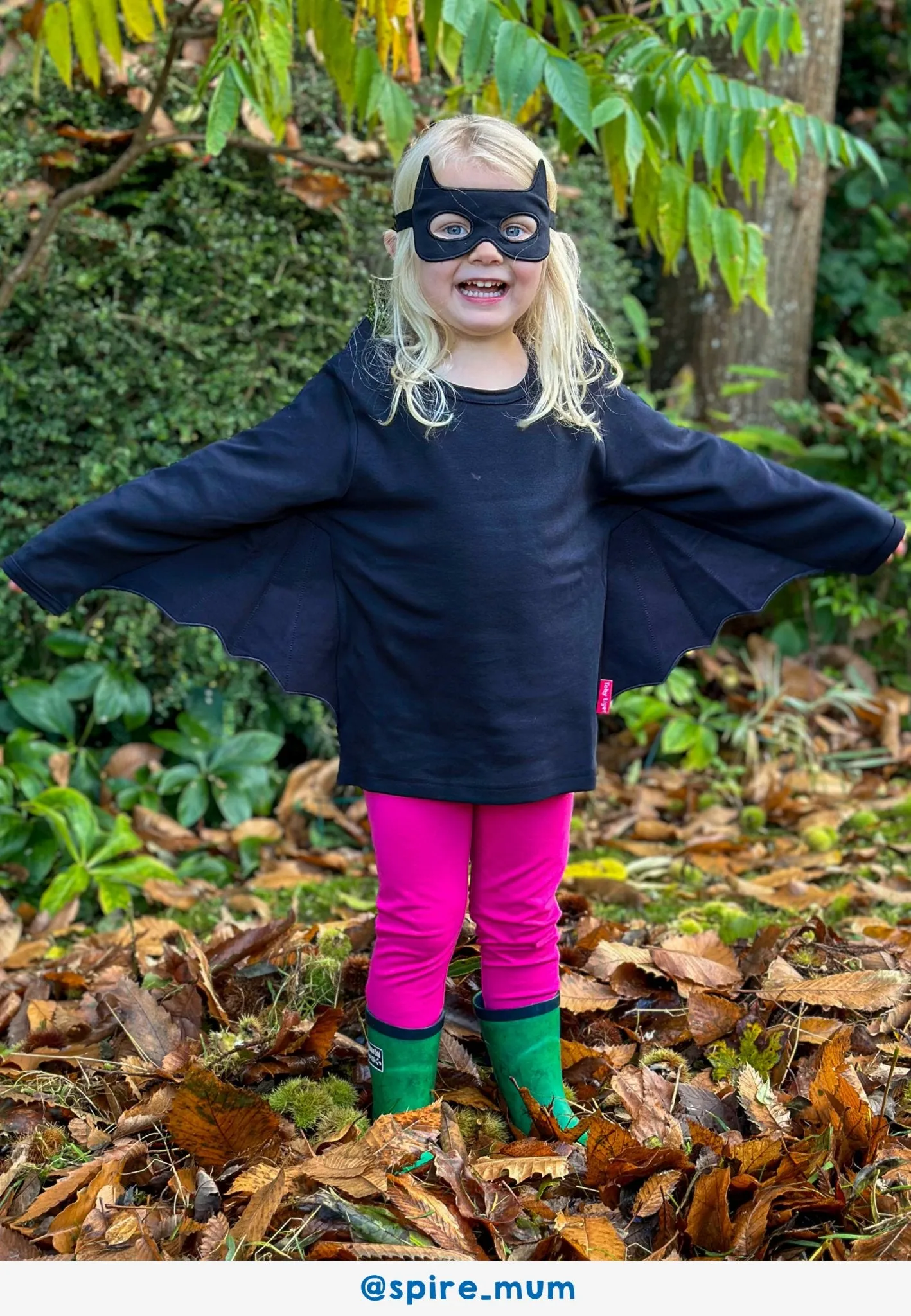 Organic Batwing T-Shirt & Mask Costume Set
