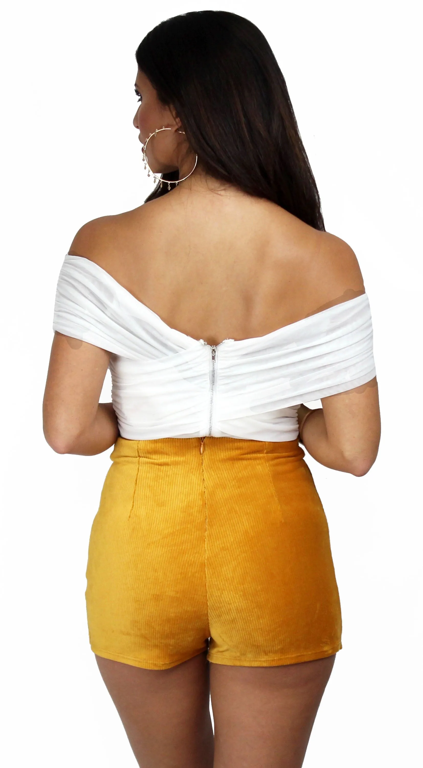 Out All Night Drape Off-Shoulder Bodysuit