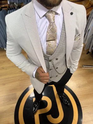 Pele - Stone 3 Piece Suit