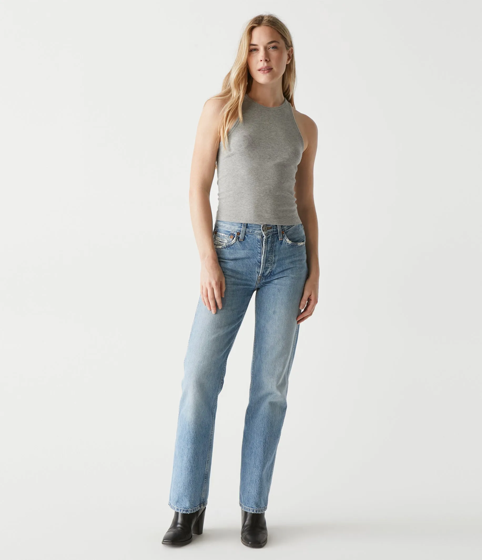 Pina Ribbed Halter Tank