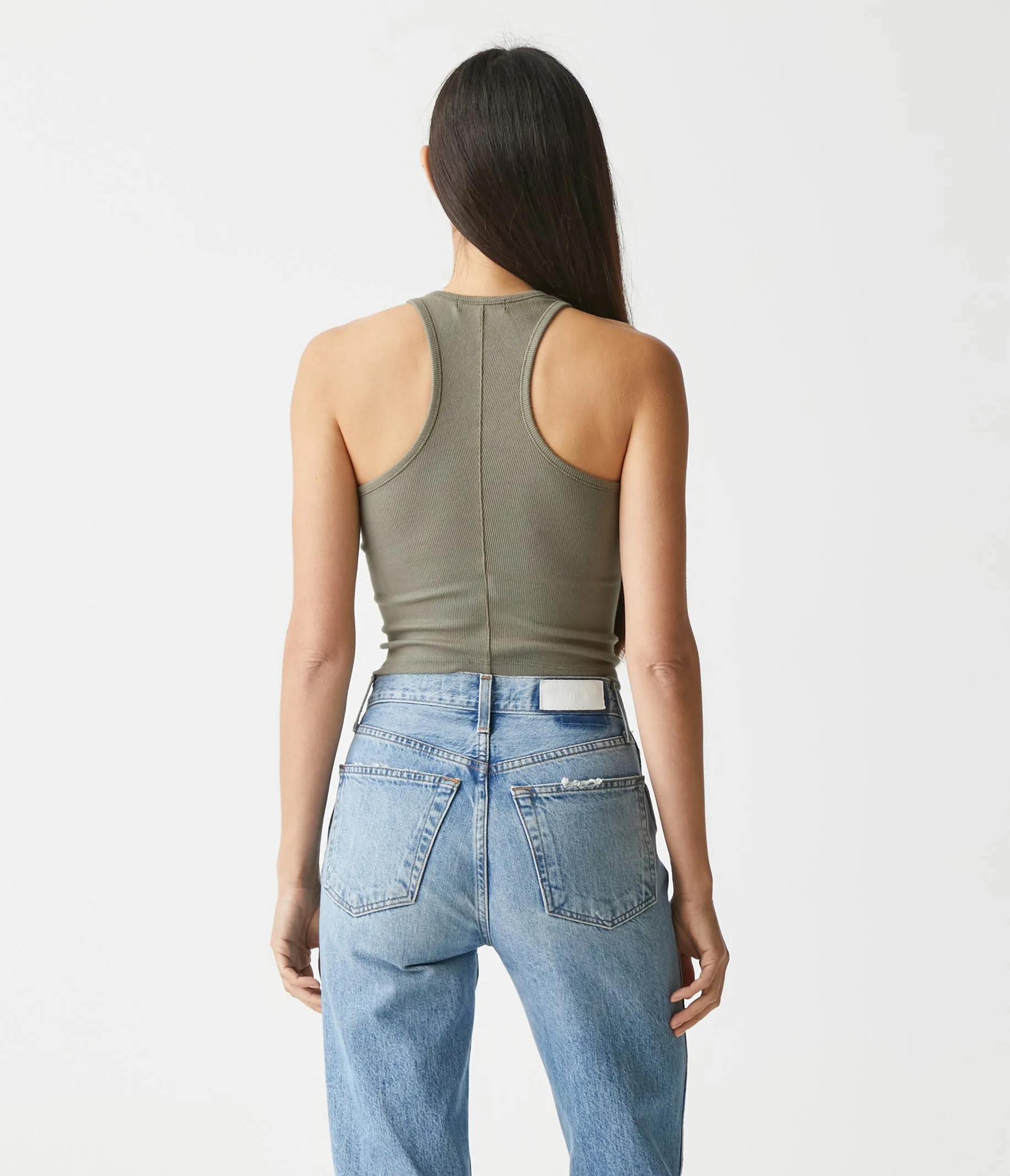 Pina Ribbed Halter Tank