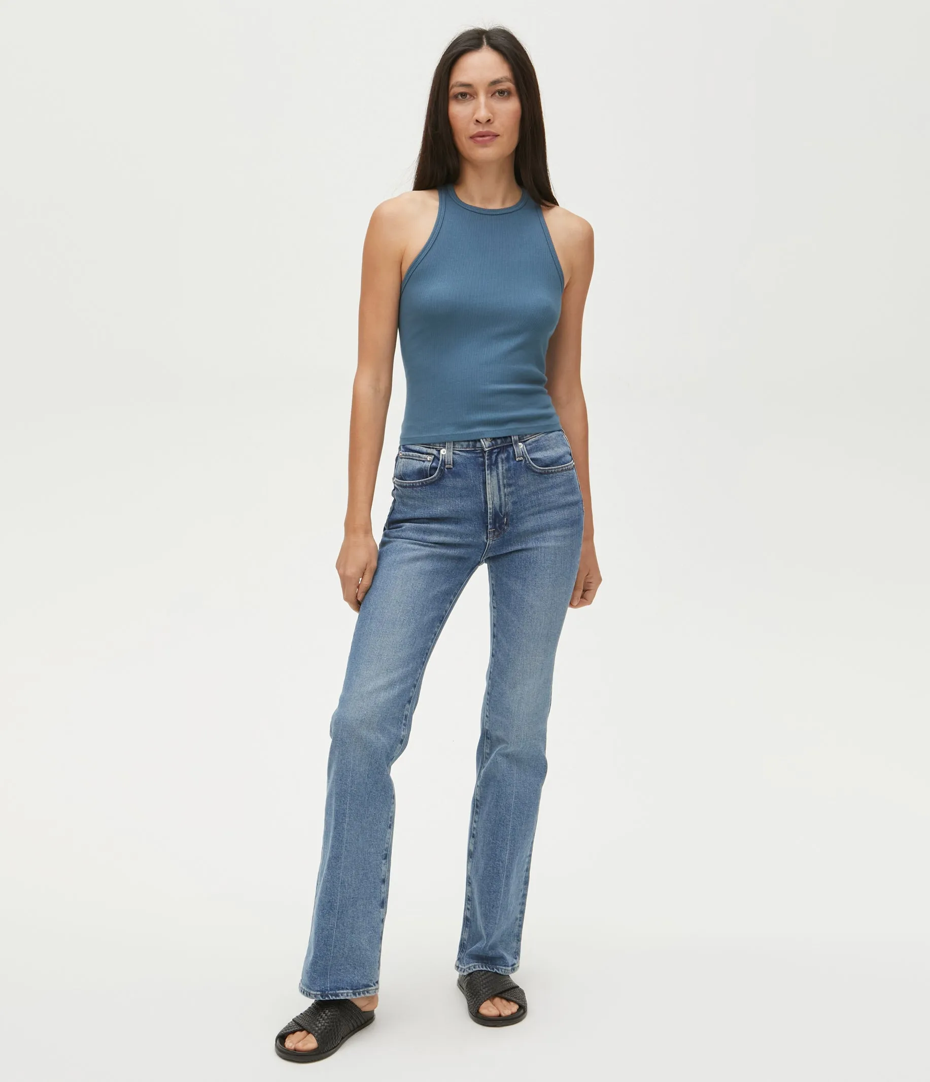 Pina Ribbed Halter Tank