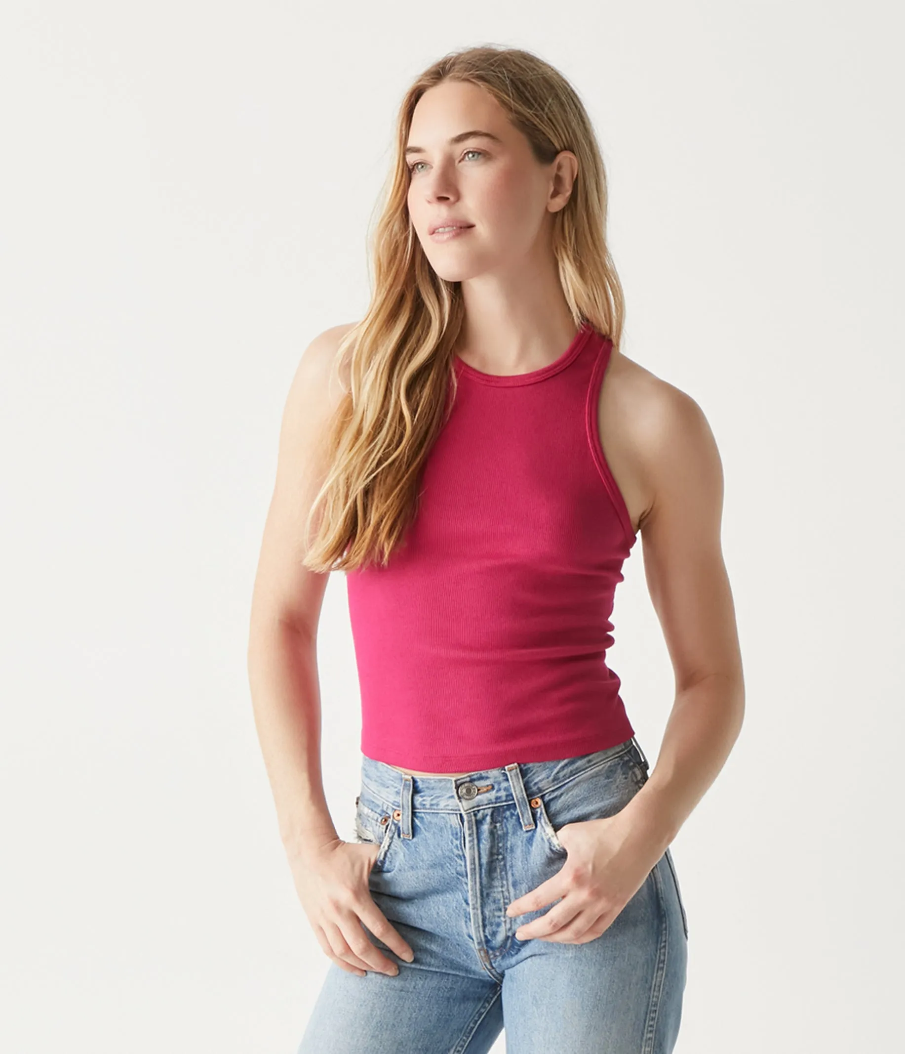 Pina Ribbed Halter Tank